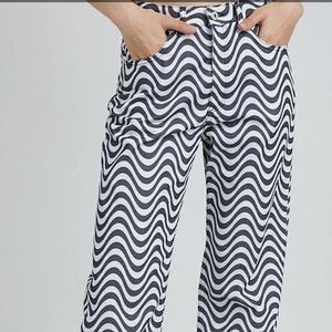 The Ragged Priest Wave Jeans, Black and White